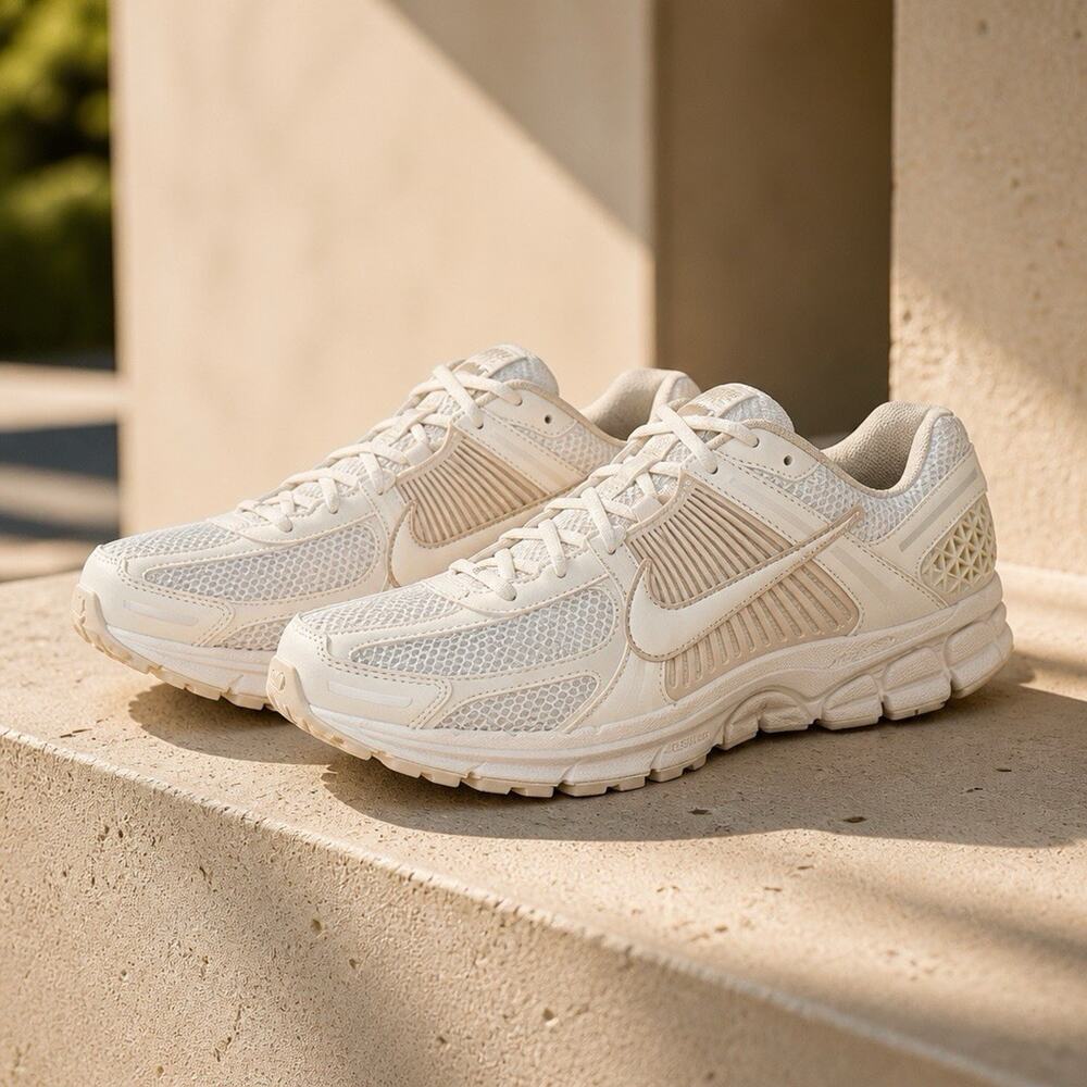 Size 14.5 WomensNike Air Zoom Vomero 5 Light Orewood Brown Sneakers - FZ3653-104